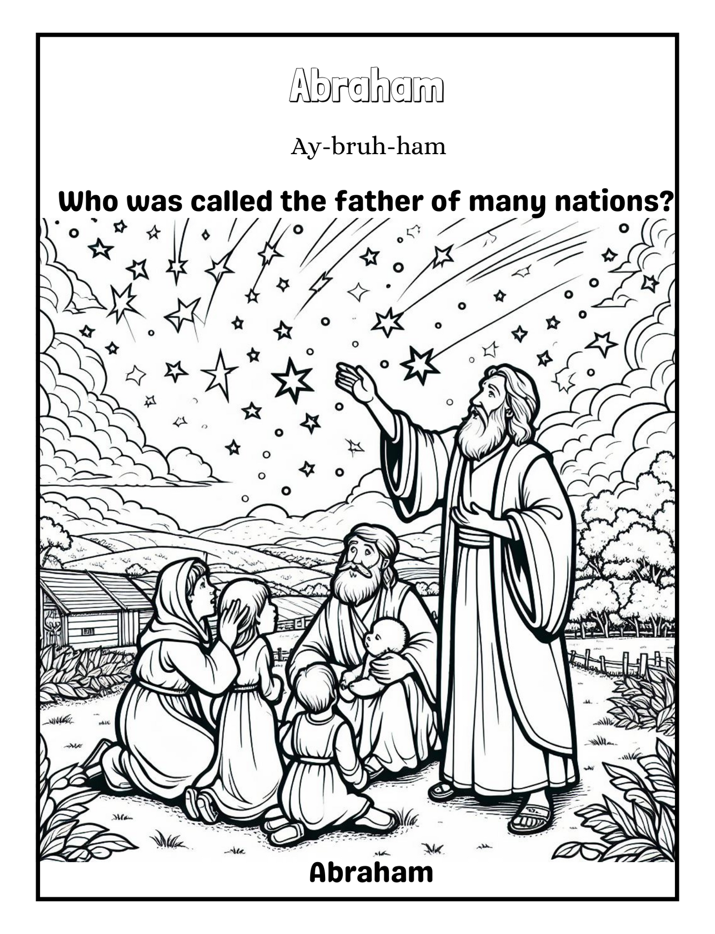 Prophets of peace: a coloring journey