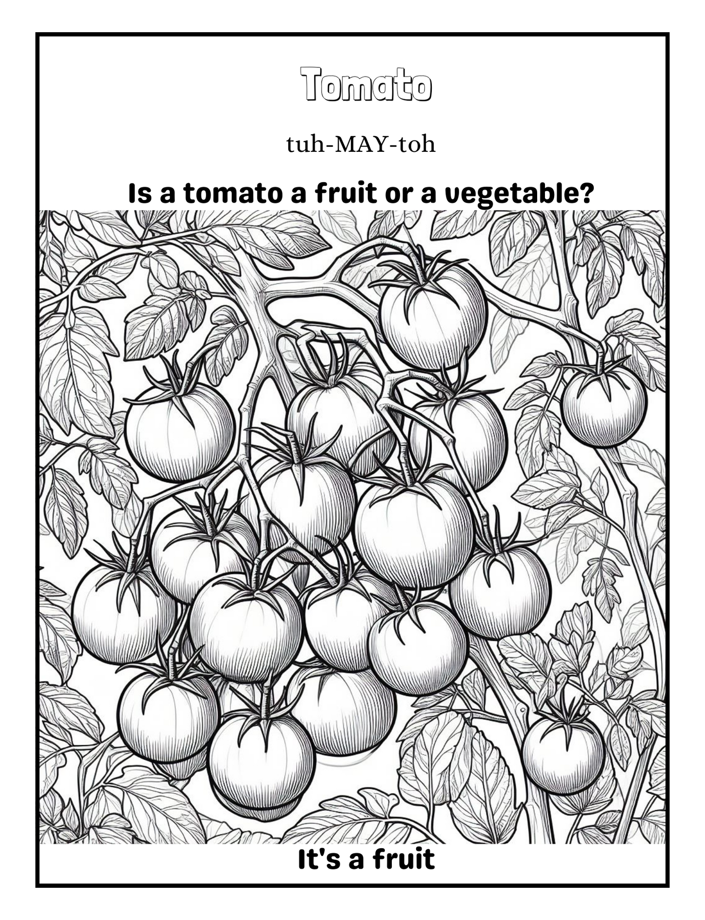 Veggie Adventures: A coloring book journey through the garden