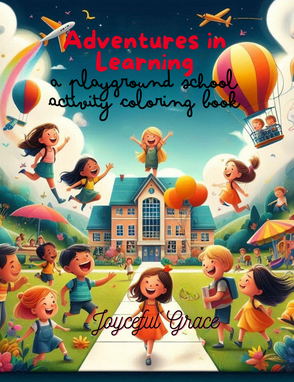 Adventures in Learning: a playground school activity coloring book