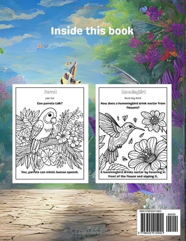 Bird Bonanza 1: A Coloring Adventure for Young Explorers