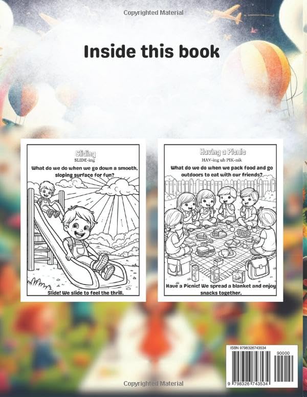 Adventures in Learning: a playground school activity coloring book