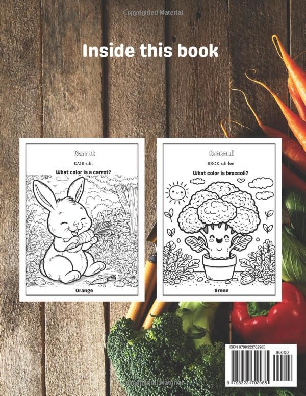 Veggie Adventures: A coloring book journey through the garden