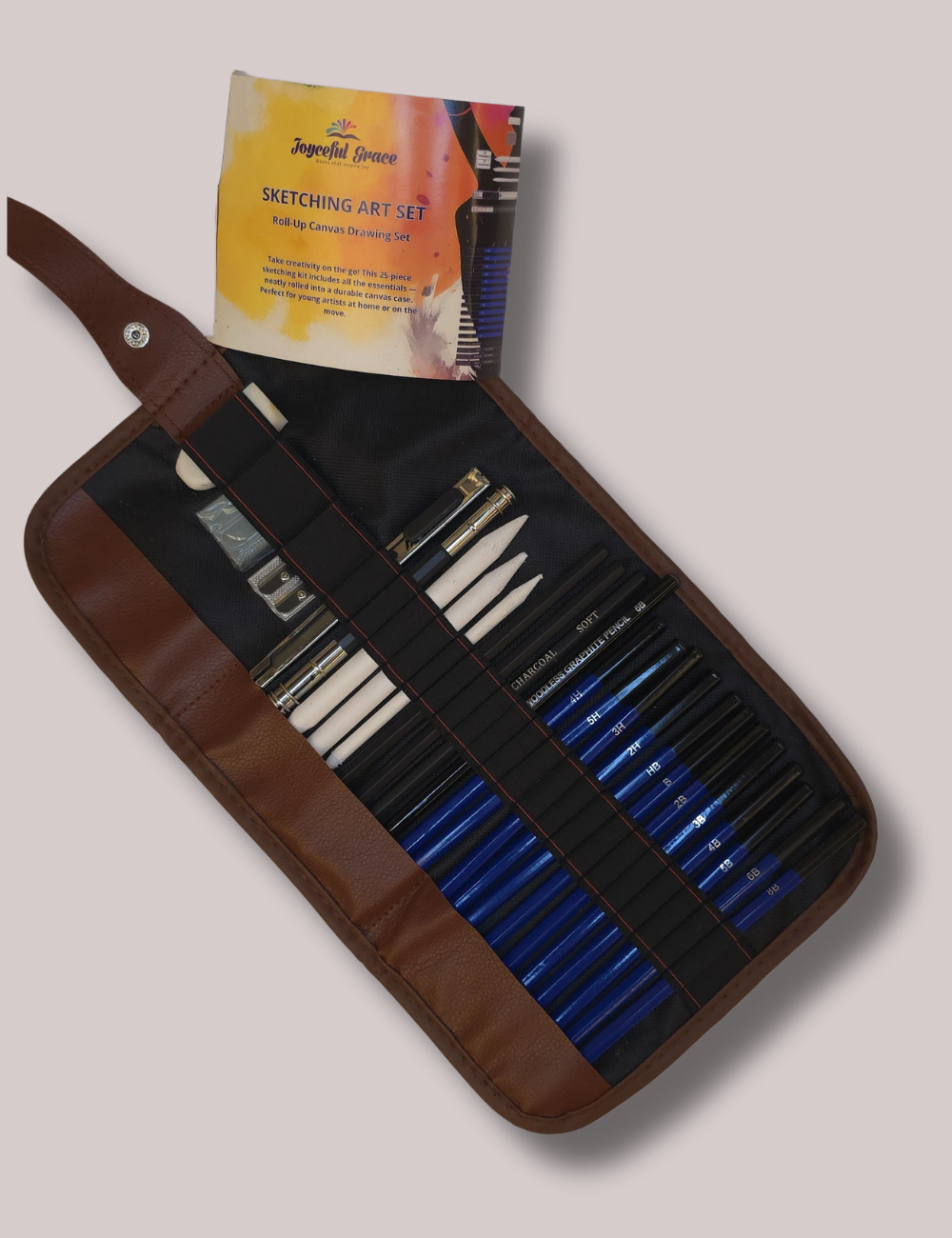 Sketching Art Set with Roll-Up Case