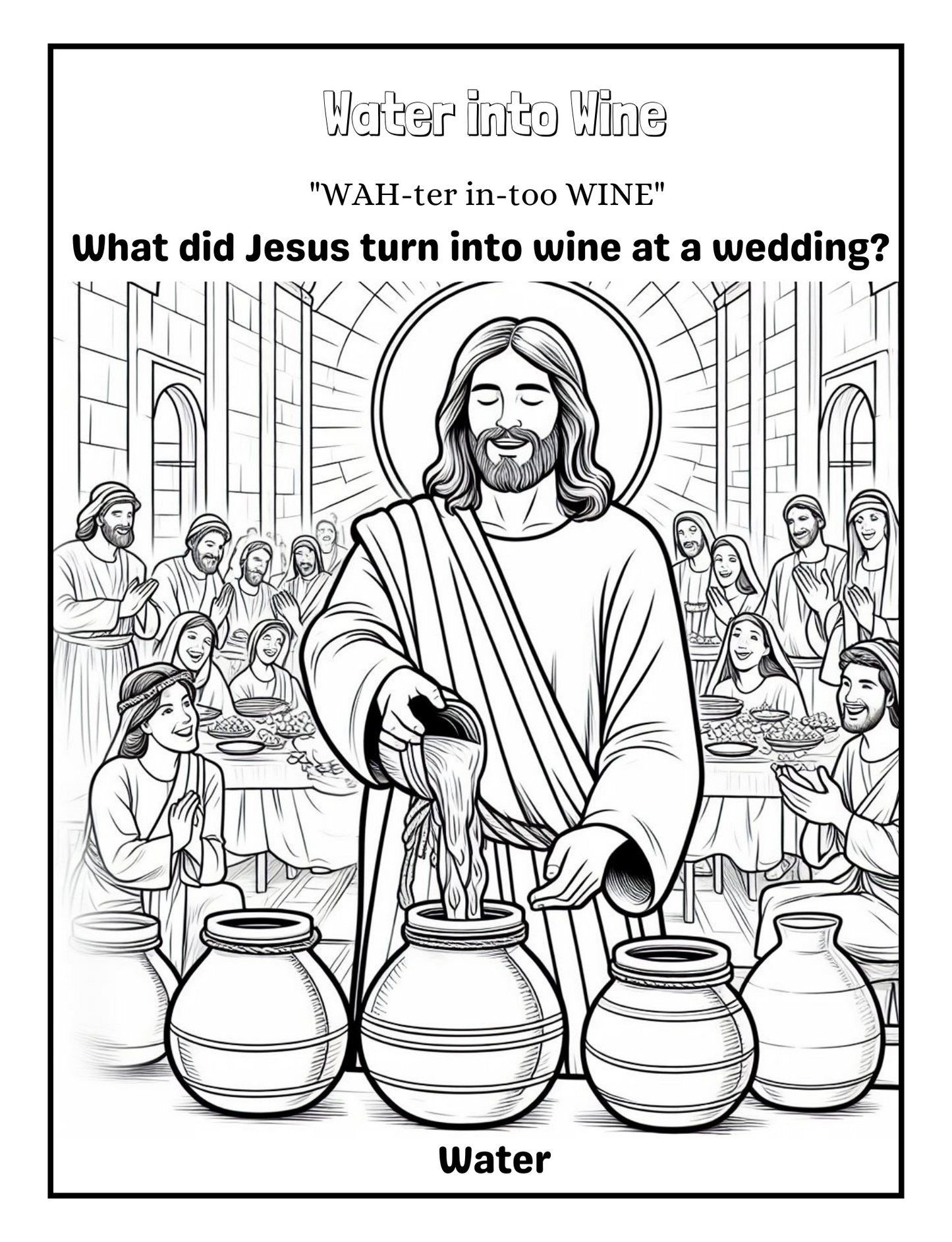 Miracles of jesus: a coloring journey
