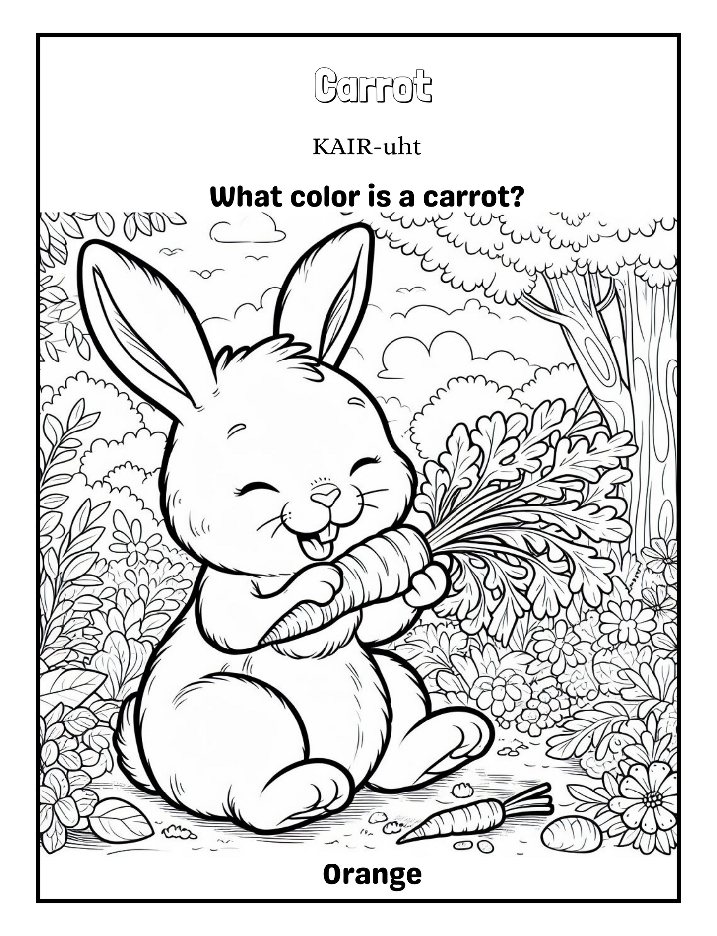 Veggie Adventures: A coloring book journey through the garden