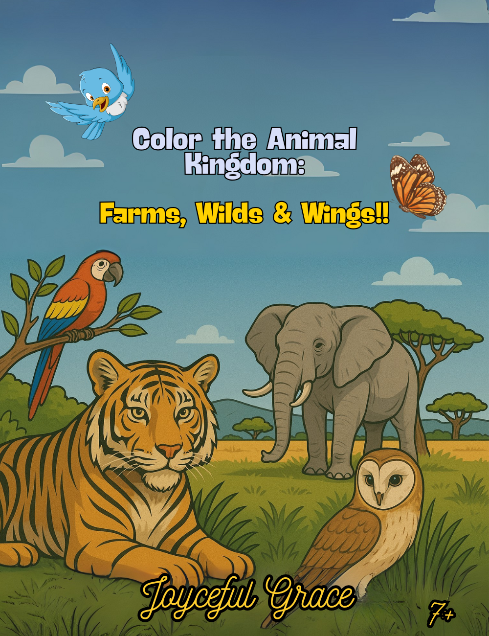 Color the Animal Kingdom: Farms, Wilds & Wings!!