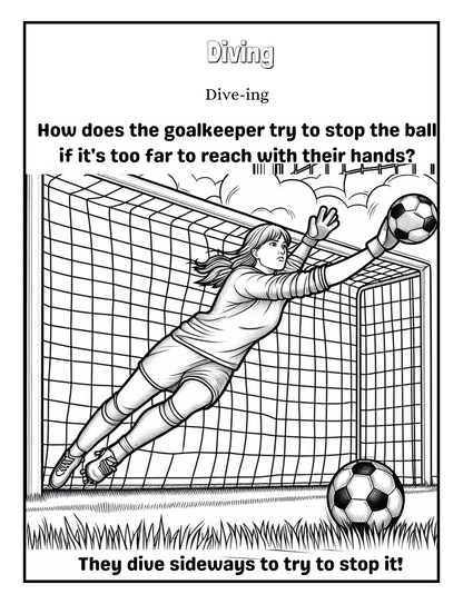 Football fun: soccer goalkeepers coloring book