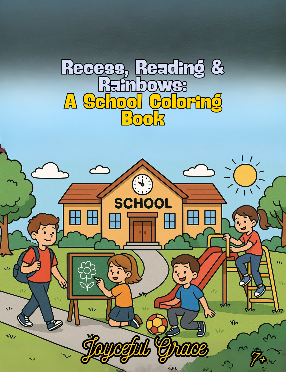 Recess, Reading & Rainbows: A School Coloring Book